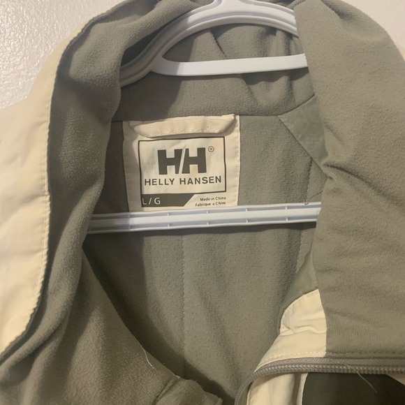 Mens HELLY HANSEN Vintage Beige HELLY TECH Hiking Windbreaker Jacket SIZE Large - Picture 4 of 8